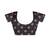 Black ethnic motifs printed saree with unstitched blouse