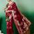 Maroon ethnic motif zari woven tassel detail kanjeevaram saree
