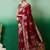 Maroon ethnic motif zari woven tassel detail kanjeevaram saree