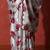 Grey embellished satin floral digital printed saree