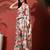 White embellished satin floral digital printed saree