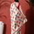 White embellished satin floral digital printed saree