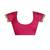 Pink striped embellished  georgette saree with unstitched  blouse