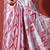 Pink ready to wear satin floral digital printed saree