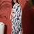 White ready to wear satin floral digital printed saree