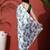 Grey ready to wear satin floral digital printed saree