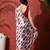 Grey ready to wear satin floral digital printed saree