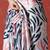 White ready to wear satin floral digital printed saree