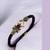 Leather Look Bracelet with Golden Designer Charms for Men