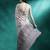 Off white floral printed gotta patti saree