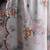 Off white floral printed gotta patti saree