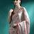 Peach floral printed & embroidered gotta patti saree