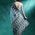 Turquoise woven design saree with blouse