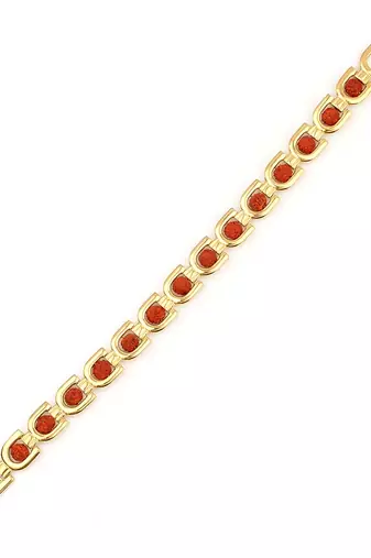 Gold Plated Rudraksha Bracelet for Men