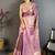 Purple woven design zari silk blend handloom kanjeevaram saree