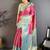 Magenta woven design zari silk blend kanjeevaram saree