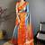 Blue woven design zari silk blend kanjeevaram saree