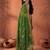 Green embroidered bandhani printed & gota lace sarees with unstitched blouse piece