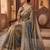 Gold embroidered silk blend saree