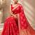 Red woven design zari art silk saree