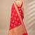 Red woven design zari art silk saree