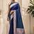 Blue zari art silk saree