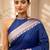 Blue zari art silk saree