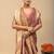 Orange ethnic motifs zari art silk designer saree