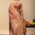 Orange ethnic motifs zari art silk designer saree