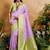 Purple ethnic motifs woven design saree with unstitched blouse
