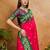 Pink ethnic motifs woven design saree with unstitched blouse