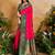 Pink ethnic motifs woven design saree with unstitched blouse