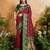 Maroon ethnic motifs woven design saree with unstitched blouse