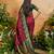 Maroon ethnic motifs woven design saree with unstitched blouse