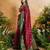 Maroon ethnic motifs woven design saree with unstitched blouse