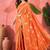 Orange woven design banarasi saree