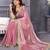 Pink embroidered lace border with matching blouse piece