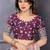 Pink embroidered lace border with matching blouse piece
