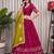 Dark Pink Mirror Work Navratri Lehenga Choli Set