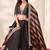 Black Embroidered Silk Blend Wedding Lehenga Choli Set