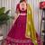 Dark Pink Mirror Work Navratri Lehenga Choli Set