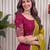 Dark Pink Mirror Work Navratri Lehenga Choli Set
