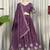 Purple Resham Embroidered Silk Blend Party Wear Lehenga Choli