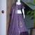 Purple Hand Embroidered Designer Silk Blend Lehenga Choli Set