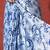 Blue ready to wear satin floral digital printed saree