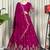 Magenta Zari Embroidered Silk Blend Festive Lehenga Choli Set