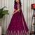 Magenta Zari Embroidered Silk Blend Festive Lehenga Choli Set