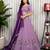 Lavender Mirror Work Navratri Lehenga Choli Set