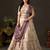 Champagne Zari Embroidered Silk Blend Wedding Lehenga Choli