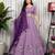 Lavender Mirror Work Navratri Lehenga Choli Set
